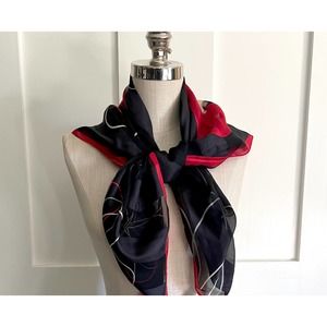 Vintage Oscar de la Renta Large Floral Scarf